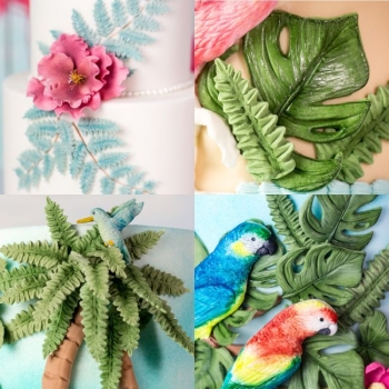 Silicone Mould - Tropical Leaves
